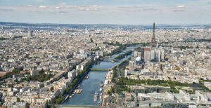 Aerial view of the Eiffel Tower with the river Seine, Paris, France, Europe ©Robbert Frank Hagens/robertharding.com