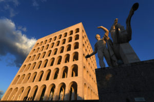 Palazzo della Civilta Italiana, Fascist Architecture, Rome, Italy ©Eric Vandeville / akg-images