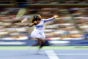 Serena Williams returns the ball during her women's singles semi-final match against Anastasija Sevastova on Day Eleven of the 2018 US Open ©Julian Finney/Getty Images