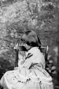 Alice Liddell in profile, facing right, Summer 1858. Charles Lutwidge Dodgson 1832-1898) better known by his pseudonym Lewis Carroll, was the author of the classic childrens book 'Alice's Adventures in Wonderland' (1865), and was one of a very small number of mainly British amateur photographers who excelled during the early years of photography. ©National Science and Media Museum/Science & Society Picture Library