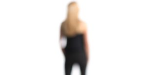 A Figurestock abstract image of a standing blonde woman – shot from mid level.