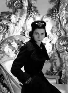 Coco Chanel wearing one of her designs for Vogue 1937. Photo Credit: Horst P Horst/Condé Nast/Shutterstock