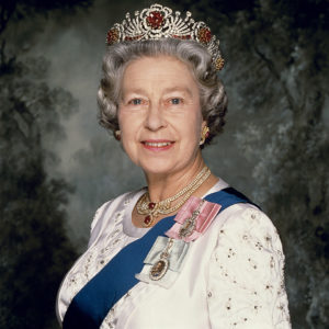 The official portrait of HRH Queen Elizabeth II, 1992.